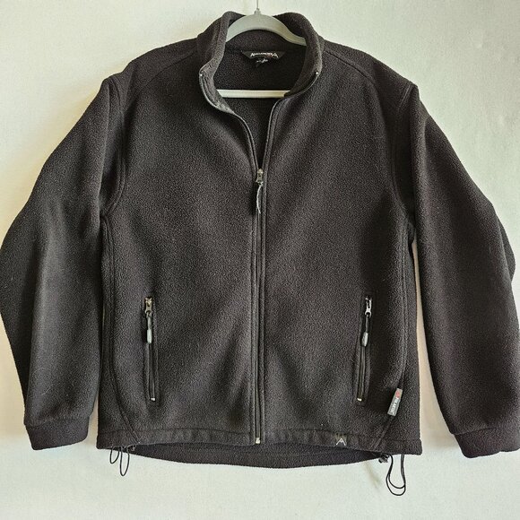 Avalanche Full Zip Polartec Fleece Jacket Black Mens L - Picture 1 of 7